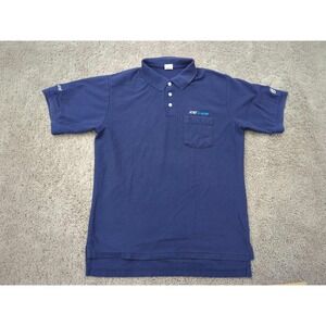 Vintage AT&T U-Verse Polo Shirt Mens Large Blue VF Imagewear Made in USA‎